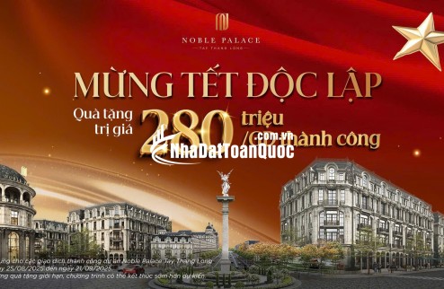 Liền kề Noble Palace giá mềm, lợi nhuận lớn chỉ từ 12 tỷ 50 đến 75m2
